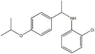 2-chloro-N-{1-[4-(propan-2-yloxy)phenyl]ethyl}aniline 结构式
