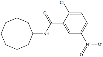 2-chloro-N-cyclooctyl-5-nitrobenzamide,,结构式