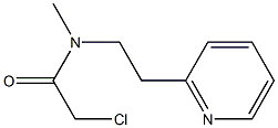 2-chloro-N-methyl-N-[2-(pyridin-2-yl)ethyl]acetamide 结构式