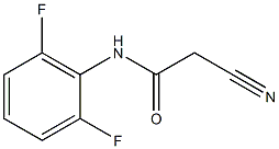 2-cyano-N-(2,6-difluorophenyl)acetamide,,结构式