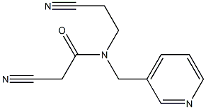 2-cyano-N-(2-cyanoethyl)-N-(pyridin-3-ylmethyl)acetamide Structure