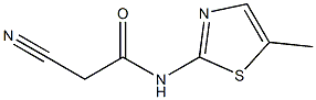 2-cyano-N-(5-methyl-1,3-thiazol-2-yl)acetamide Structure