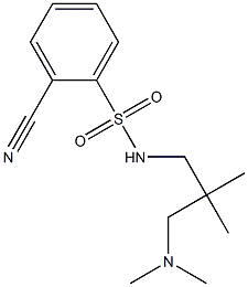 2-cyano-N-[3-(dimethylamino)-2,2-dimethylpropyl]benzenesulfonamide Structure