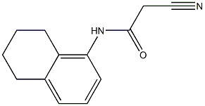 2-cyano-N-5,6,7,8-tetrahydronaphthalen-1-ylacetamide,,结构式