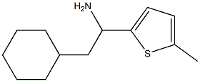 2-cyclohexyl-1-(5-methylthiophen-2-yl)ethan-1-amine Struktur
