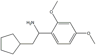 2-cyclopentyl-1-(2,4-dimethoxyphenyl)ethan-1-amine