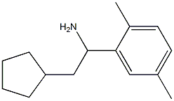 2-cyclopentyl-1-(2,5-dimethylphenyl)ethan-1-amine,,结构式