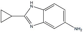2-cyclopropyl-1H-1,3-benzodiazol-5-amine,,结构式