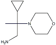 2-cyclopropyl-2-morpholin-4-ylpropan-1-amine,,结构式