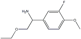 2-ethoxy-1-(3-fluoro-4-methoxyphenyl)ethan-1-amine Struktur