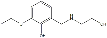 2-ethoxy-6-{[(2-hydroxyethyl)amino]methyl}phenol Structure