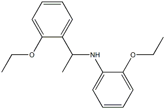 2-ethoxy-N-[1-(2-ethoxyphenyl)ethyl]aniline,,结构式