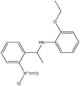 2-ethoxy-N-[1-(2-nitrophenyl)ethyl]aniline,,结构式