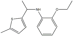 2-ethoxy-N-[1-(5-methylthiophen-2-yl)ethyl]aniline Struktur