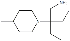 2-ethyl-2-(4-methylpiperidin-1-yl)butan-1-amine Struktur