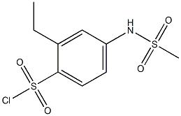 2-ethyl-4-[(methylsulfonyl)amino]benzenesulfonyl chloride Structure