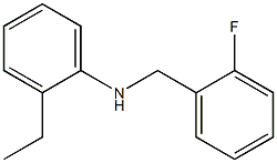 2-ethyl-N-[(2-fluorophenyl)methyl]aniline Structure