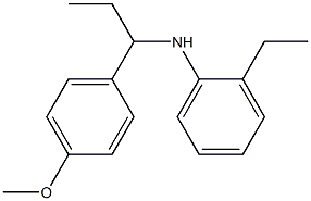 2-ethyl-N-[1-(4-methoxyphenyl)propyl]aniline Structure