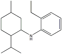 2-ethyl-N-[5-methyl-2-(propan-2-yl)cyclohexyl]aniline,,结构式