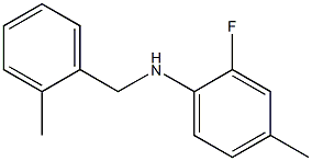2-fluoro-4-methyl-N-[(2-methylphenyl)methyl]aniline