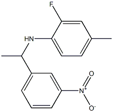 2-fluoro-4-methyl-N-[1-(3-nitrophenyl)ethyl]aniline|