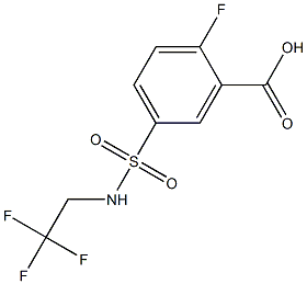 2-fluoro-5-[(2,2,2-trifluoroethyl)sulfamoyl]benzoic acid