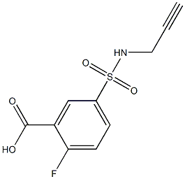 2-fluoro-5-[(prop-2-ynylamino)sulfonyl]benzoic acid Structure