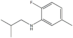 2-fluoro-5-methyl-N-(2-methylpropyl)aniline,,结构式
