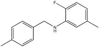  2-fluoro-5-methyl-N-[(4-methylphenyl)methyl]aniline