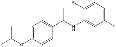 2-fluoro-5-methyl-N-{1-[4-(propan-2-yloxy)phenyl]ethyl}aniline