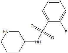 2-fluoro-N-(piperidin-3-yl)benzene-1-sulfonamide,,结构式