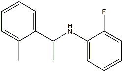 2-fluoro-N-[1-(2-methylphenyl)ethyl]aniline,,结构式