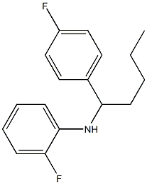 2-fluoro-N-[1-(4-fluorophenyl)pentyl]aniline