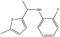 2-fluoro-N-[1-(5-methylthiophen-2-yl)ethyl]aniline Struktur