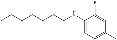 2-fluoro-N-heptyl-4-methylaniline 化学構造式