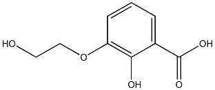 2-hydroxy-3-(2-hydroxyethoxy)benzoic acid Structure