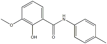 2-hydroxy-3-methoxy-N-(4-methylphenyl)benzamide Structure