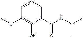 2-hydroxy-3-methoxy-N-(propan-2-yl)benzamide,,结构式