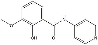 2-hydroxy-3-methoxy-N-(pyridin-4-yl)benzamide Structure