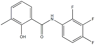 2-hydroxy-3-methyl-N-(2,3,4-trifluorophenyl)benzamide Struktur