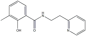 2-hydroxy-3-methyl-N-[2-(pyridin-2-yl)ethyl]benzamide Structure