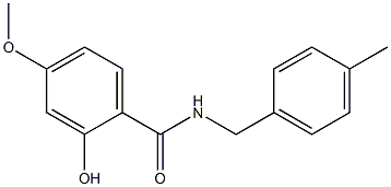 2-hydroxy-4-methoxy-N-[(4-methylphenyl)methyl]benzamide Structure