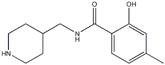 2-hydroxy-4-methyl-N-(piperidin-4-ylmethyl)benzamide Struktur