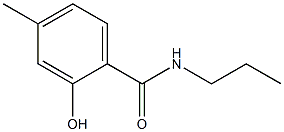 2-hydroxy-4-methyl-N-propylbenzamide Structure