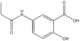 2-hydroxy-5-(propionylamino)benzoic acid Struktur