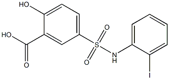  2-hydroxy-5-[(2-iodophenyl)sulfamoyl]benzoic acid