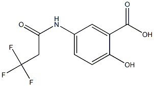 2-hydroxy-5-[(3,3,3-trifluoropropanoyl)amino]benzoic acid Struktur