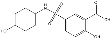2-hydroxy-5-[(4-hydroxycyclohexyl)sulfamoyl]benzoic acid