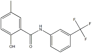 2-hydroxy-5-methyl-N-[3-(trifluoromethyl)phenyl]benzamide Struktur