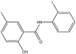 2-hydroxy-N-(2-iodophenyl)-5-methylbenzamide Structure